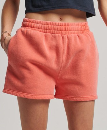 Superdry Women's Vintage Wash Sweat Shorts Orange Size: 6