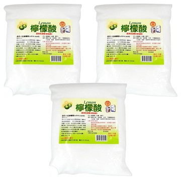 3king 3皇 檸檬酸 潔淨洗潔除垢劑  800g  3包