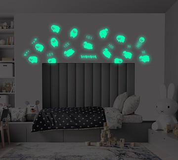 QuickFilm 靜電無痕夜光牆貼 (數綿羊)