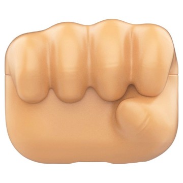 Koios 拳頭手勢矽膠耳機殼  深黃色  1個  Airpods Pro/Pro2