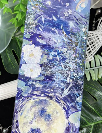 時光流影 水面 水紋 東方美學 背景素材 PET 紙膠帶 貝殼光