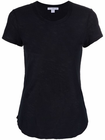 James Perse - crew neck cotton T-shirt - women - Supima Cotton - 3 - Blue