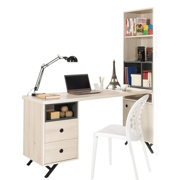 【Hampton 漢汀堡】貝里爾5尺L型二抽書桌