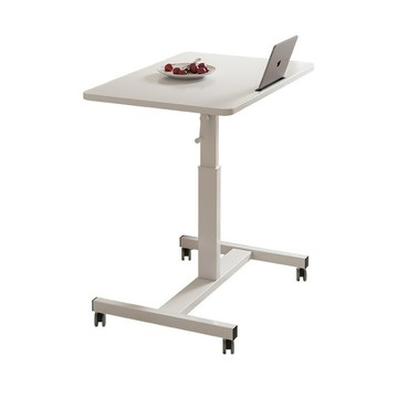 移動辦公培訓桌簡約辦公室移動講臺可升降筆記本電腦桌支架帶輪[DD030109]