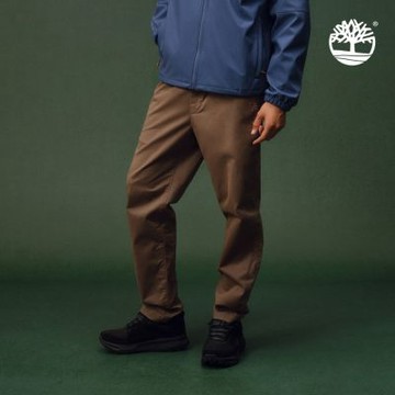 Timberland官方旗艦 男款咖啡色休閒長褲|A6C3RBK0