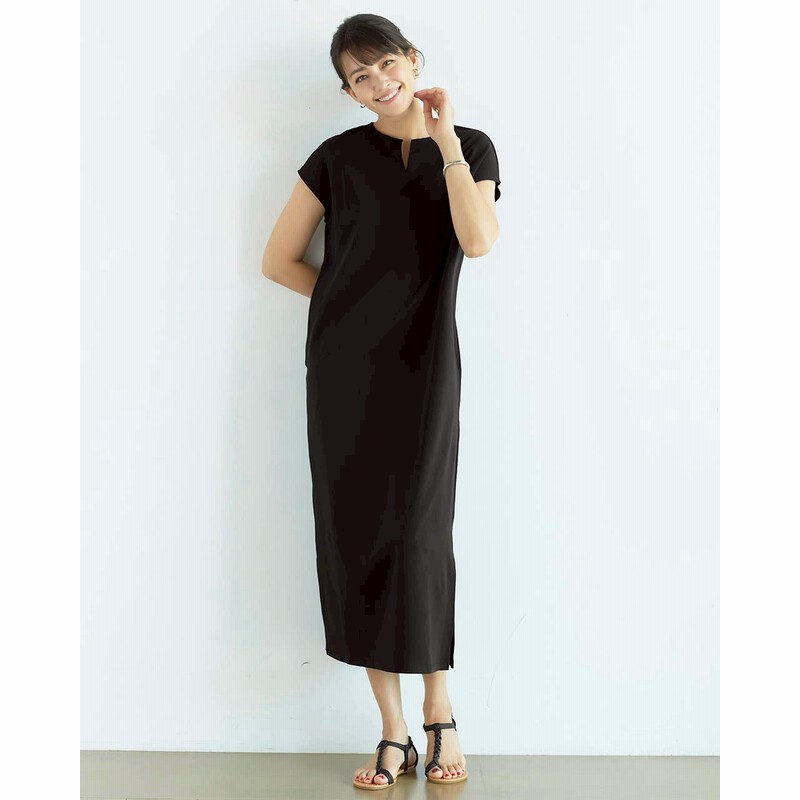 ドゥクラッセt キーネックワンピース フレンチ袖 通販 Lineポイント最大1 0 Get Lineショッピング