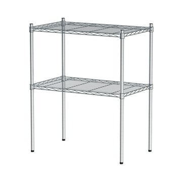 【dayneeds】輕型 75x45x90公分 二層電鍍(鎖管)波浪架