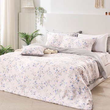 床包被套組-單人/雙人/加大/ 40支萊賽爾天絲 / 春日呢喃 台灣製