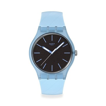 【swatch】BLUE MOVES 經典手錶/男錶/女錶/瑞士製造 SO29L101 (41mm)