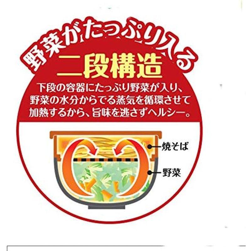 エビス レンジで簡単 野菜たっぷり 焼きそば 1個 電子レンジ調理用品 PS-G695