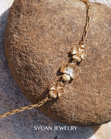 Fortuna — 四葉鋯石手鍊生日 禮物情人節