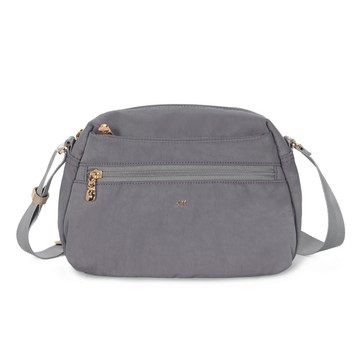 J II 斜背包 夢特多隔層尼龍斜背包-迷霧紫-7011-32