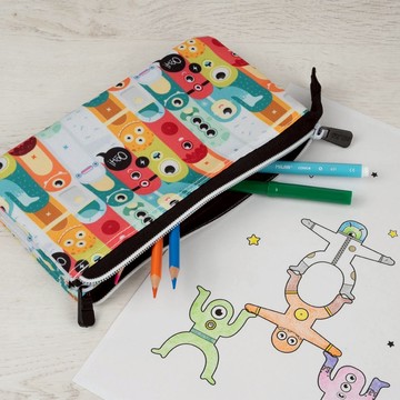 MILAN五層萬用袋_星際小小兵 筆袋 鉛筆盒 收納袋 化妝包 旅遊包