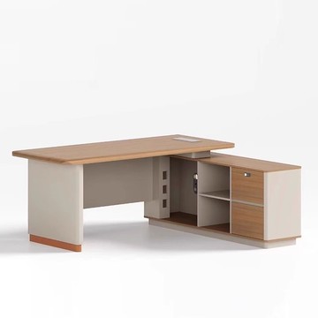 免稅開票 老闆桌 老板辦公桌簡約現代總經理總裁領導大班臺輕奢高級感主管桌椅組合SS79快速出貨