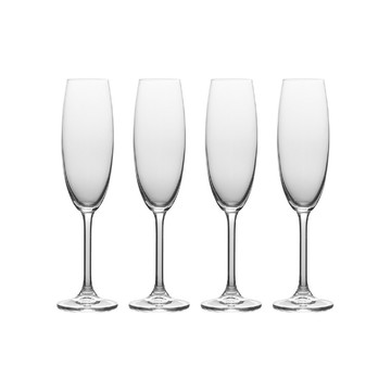 Mikasa Dinnerware 美國 水晶玻璃香檳杯4入(晶透236ml) / 調酒杯 雞尾酒杯 可機洗 洗碗機可洗