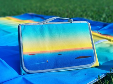 野餐墊 日落晚霞 原創設計