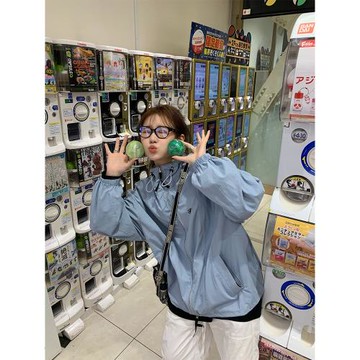 方方不要慌IAMFF 逃離喧囂|輕戶外寬松連帽外套女春秋休閑沖鋒衣