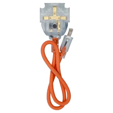 FONG HUA 崶華 C型動力線 附過載  2尺  紅色 + 灰色  1個