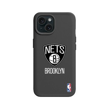 iPhone 15 SolidX 黑 - NBA - Logo-布魯克林籃網 Brooklyn Nets - Light
