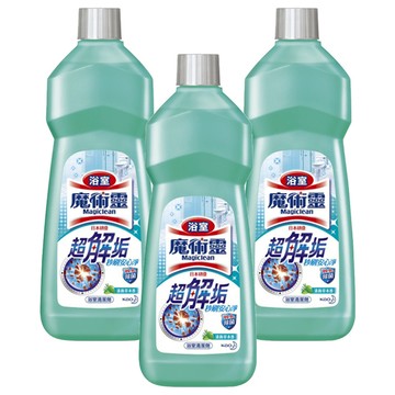 Kao 花王 Magiclean 魔術靈 浴室清潔劑  超解垢去污秒刷淨  清新草本香  500ml  3瓶