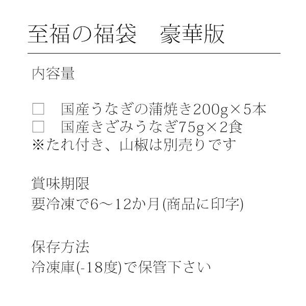 うなぎ 蒲焼き 国産 至福の福袋 送料無料 鰻 ウナギ