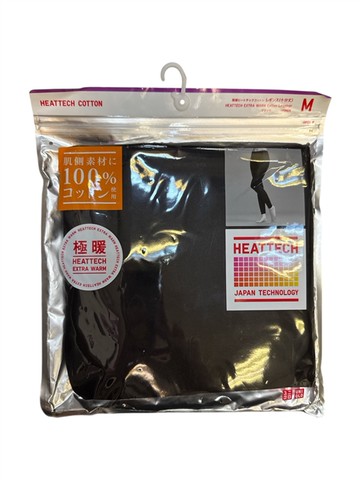 日本 Uniqlo 女裝 HEATTECH 棉質EXTRA WARM極暖內搭褲 -09 BLACK M (JN1023)