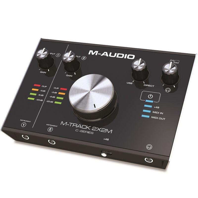 M-Audio 24bit 192kHz USB オーディオMIDIインターフェイス M-Track 2X2M