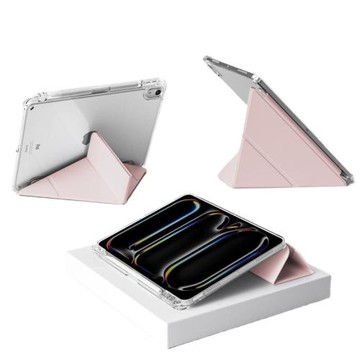 適用iPadair6保護殼3+y折iPadPro保護套蘋果平板保護殼十代iPad9輕薄透明8/7mini6殼帶筆槽air5/4防彎air13殼