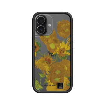iPhone 17 Mod NX -邊框背蓋組合 (相機按鈕) 黑 - Van Gogh Museum - 向日葵-透明