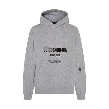 Dolce & Gabbana - Grey Cotton Logo Sweatshirt