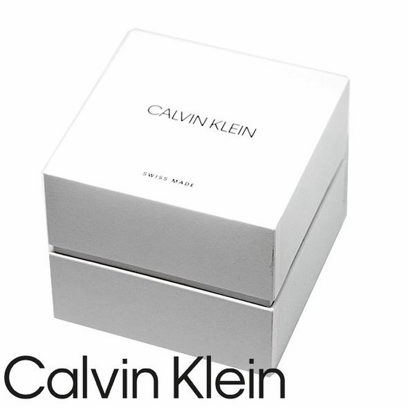 カルバンクライン K0341467 ピンドット白文字盤 クオーツ SWISS MADE