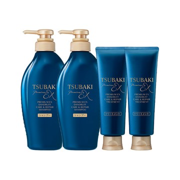 TSUBAKI 髮研抗屑 洗髮乳450mL/護髮乳160g 任選4入組