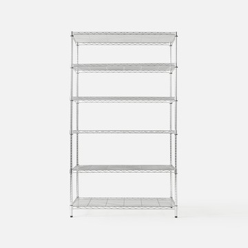 特力屋鍍鉻六層架寬106*深60*高180公分