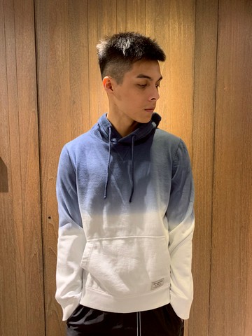美國百分百【全新真品】 Abercrombie & Fitch 帽T AF 連帽 長袖 上衣 漸層 麋鹿 AM29