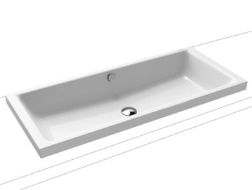 【麗室衛浴】德國原裝 鋼板搪瓷上崁盆 抗汙面 C-561-1 尺寸: 900*385*40mm