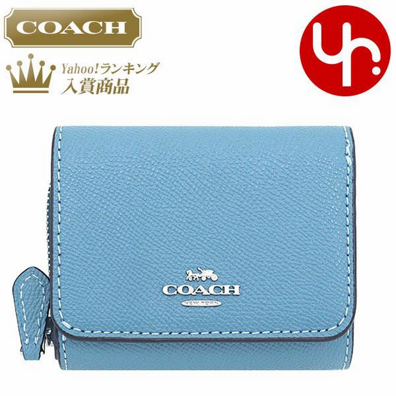 コーチ COACH 財布 三つ折り財布 F37968 37968 パシフィックブルー