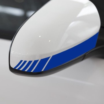 汽車後視鏡車貼 條紋汽車拉花貼紙 倒車鏡後視鏡裝飾貼 車身改裝車標貼 遮劃痕汽車貼紙 後視鏡貼紙 後視鏡防水個性用貼紙