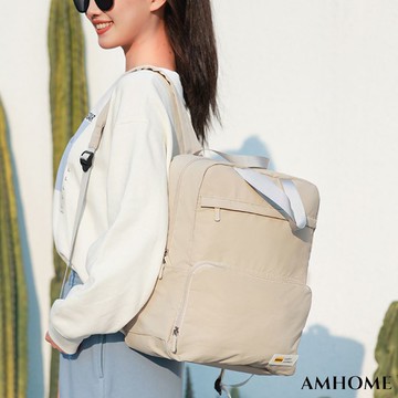 【Amhome】新款輕羽列旅行收納包可折疊雙肩背包大容量休閒旅遊後背包# 117896 (現貨+預購)