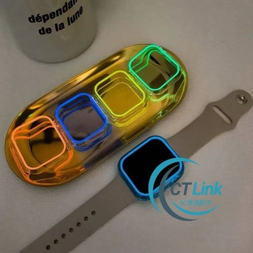 淡雅文青 無覆膜半包硬殼 夜光通透設計 適用 Apple Watch 11 10 9 8 SE 錶殼 46mm 42mm