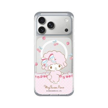 iPhone 17 Pro Max ClearX (MagSafe 兼容) 霜透灰 - 三麗鷗-彼安諾 My Sweet Piano - 草莓蝴蝶結