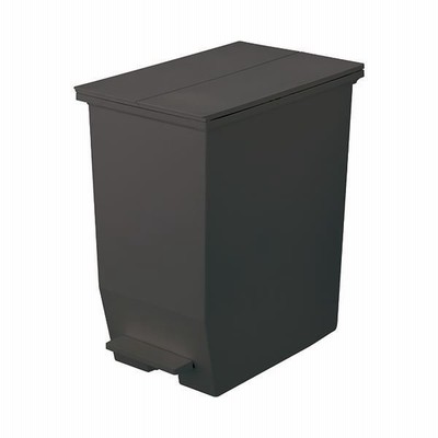 リス 棚下で使える ペダルダストボックス 45L ダークグレー[21]