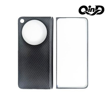 QinD OPPO Find N6 凱夫拉碳纖維紋磁吸保護殼