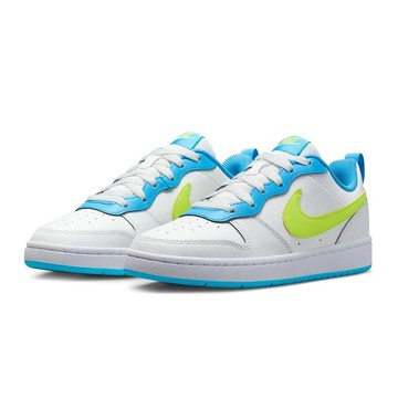 S.G Nike Court Borough Low 2 GS BQ5448-122 白 藍 黃 休閒鞋 女鞋 大童鞋