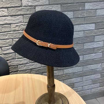 帽子女秋冬季百搭中年文藝漁夫帽韓版小禮帽日系休閑時尚短檐盆帽