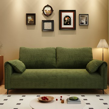 免運/公司貨 沙發 沙發床  沙發客廳小戶型出租房雙三人位布藝直排沙發新款臥室大象耳朵沙發 可開發票 全館五折 工廠現貨直銷 新品特價 z10301