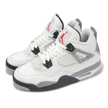 Nike 休閒鞋 Air Jordan 4 Retro OG GS 大童 女鞋 白水泥 AJ4 IB4171-100