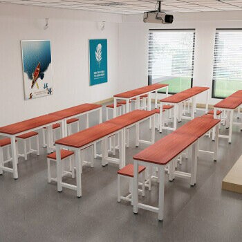 久五久簡約現代培訓桌會議長條桌單雙人課桌椅中小學生補習班輔導[DD030109]