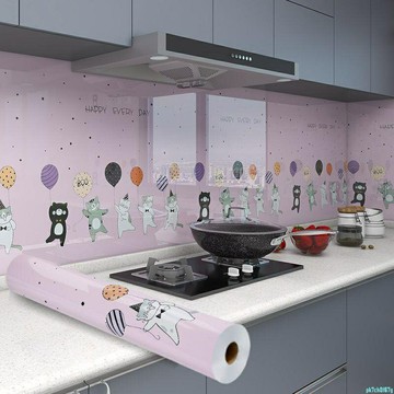 防水防油 廚房防水防油貼紙墻面防火自粘加厚耐高溫出租屋墻紙灶臺櫥柜墻貼