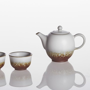 乾唐軒活瓷 | 喜樂茶具組 / 陶 / 一壺+六杯