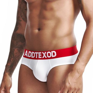 新款男士低腰純棉 塑身提臀囊袋 本命年紅色 三角褲青年彈性純色